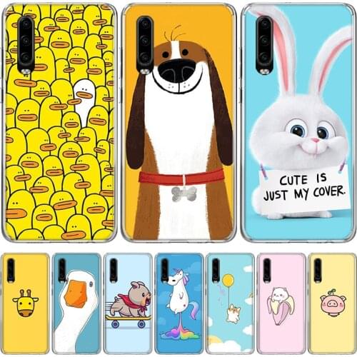 Funny Cute Fashion Design Phone Case for Huawei P30 P40 P20 P10 Mate 20 10 30 Lite Pro P Smart Z Plus + Art Shell Cover Coque