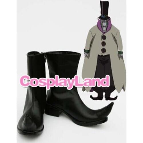 D Gray-Man The Eanl of Millennium Cosplay Boots Shoes Anime Party Cosplay Show Boots Custom Made for Adult Men Shoes