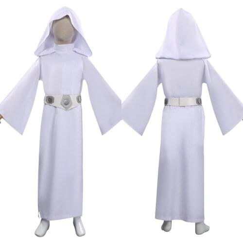 Kids Leia Princess Cosplay Costume Halloween Carnival Suit