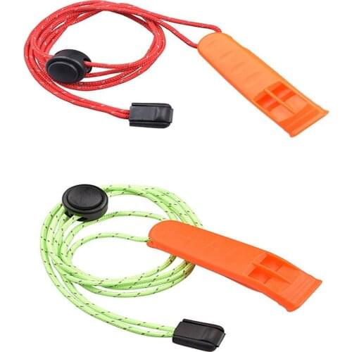 Emergency Whistles Outdoor Survival Camping Adventure Whistle Trekking Rescue Tweeter(random Color)