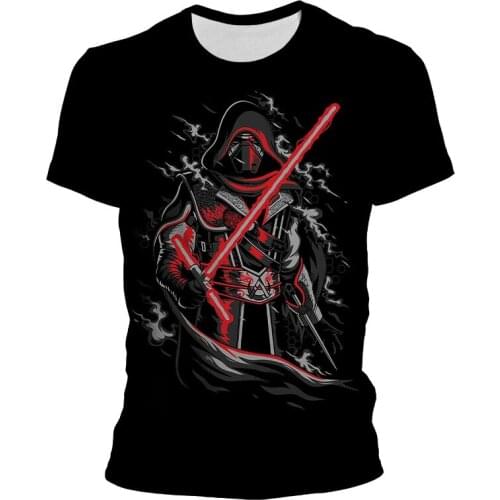 New Casual Boys Girl Kids Star Wars T-shirt 3D Printed Summer Fashion Man Short Sleeve Tops oversized t shirt For Male Women