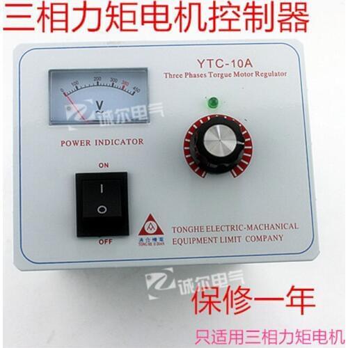 Three-phase torque motor controller 10A25AYTC-10A AC 380V torque motor speed controller with table