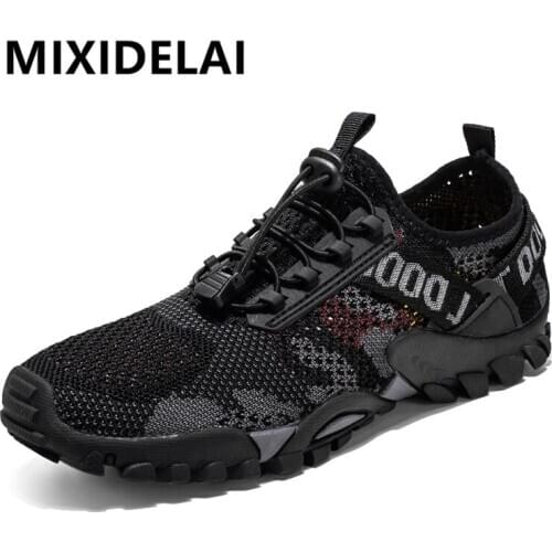 Mens Casual Shoes Lightweight Breathable Mesh Men Sneakers Rubber Sole Non-Slip Mens Summer Shoes Outdoor Fashion Men Shoes