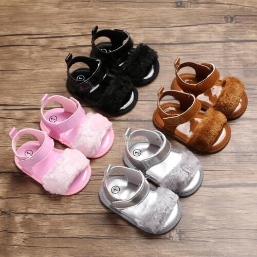 Summer 0-1 years old female baby soft bottom non-slip shoes baby toddler shoes