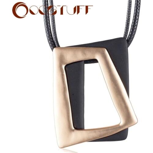 Trendy Long Necklace for Women big Chunky Jewelry Gold Black Pendants necklaces & pendants collares mujer choker 2020 Wholesale