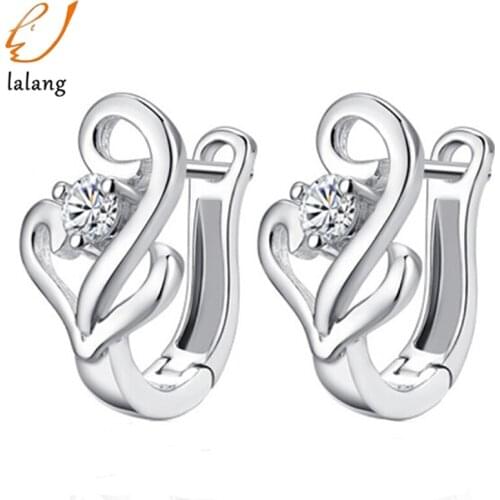 New Women Colors Fashion Stud Earrings Temperament Zircon Women Stud Earrings Fashion Jewelry Accessories 369722