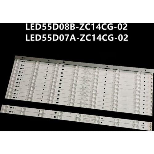 New Kit 14 PCS LED Backlight strip for MHDV5533-U4 LT-55C550 LED55D08B-ZC14CG-02 LED55D07A-ZC14CG-02 30355007206 LED55D8 LED55D7