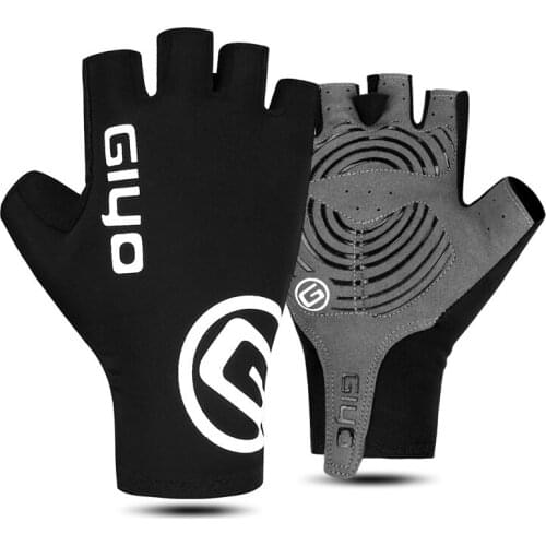 Road Cycling Gloves Half-finger Bicycle Riding Glove 4 Color Lycra Breathable Shockproof Hand Wear for Travel Bicycle Accessory