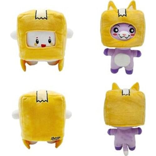8CM-29CM Lankybox Plush toys carton villain transformed into Cat pillow doll Headcover animation peripheral creative doll
