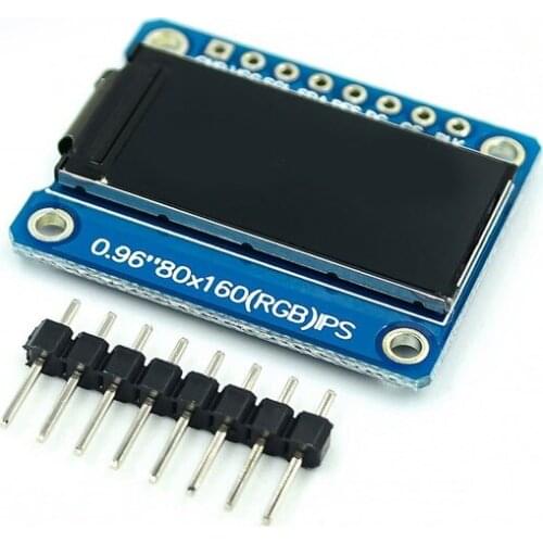 0.96 inch 80X160 IPS LCD Display Module Full Color TFT 65K ST7735 Driver LCD Screen 3.3V SPI Interface Replace OLED