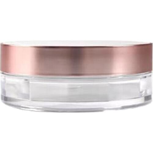 Powder Box Empty Loose Powder Case Cosmetic Jar Container with Powder Puff for