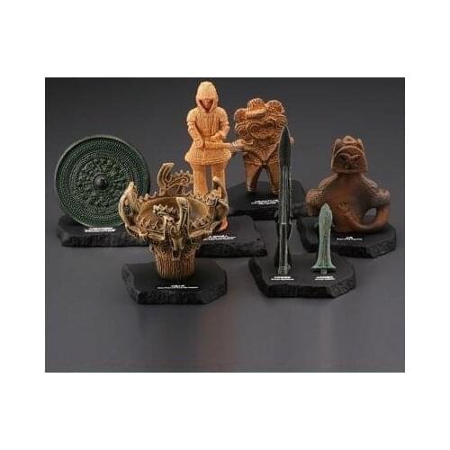 Pvc figure model toy Japanese Archaeology at Tokyo National Museum 6pcs/set rare