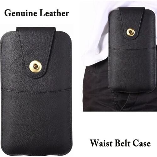 Genuine Leather Belt Case For Huawei Mate 40 30 RS 20 X P40 P30 Pro P20 Lite P10 Plus P9 Nova 8 Pro 7 6 SE 5t P Smart Z Y9 2019