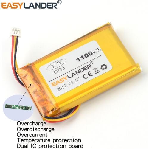 Replacement battery 3.7V 1100mAh Rechargeable li Polymer Li-ion Battery For Logitech G933 Bluetooth headset MP3 MP4 DVR Toys