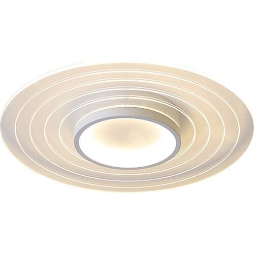 Modern Art round Chandelier Lights with Remote Control Acrylic Sconce for living room bedroom balcony study ceiling lamp white