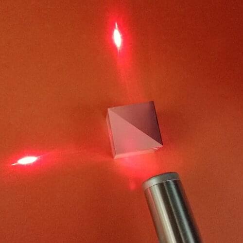 20 * 20 * 20mm Spectroscopic Prism Cube Side Length 50:50 Spectroscopic Coating on Three Sides AR Coating