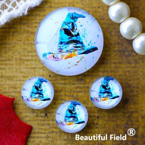 12mm 25mm 14mm 16mm 18mm 20mm Photo Glass Cabochons Round Cameo Set Handmade Settings Stone Magic SD1146