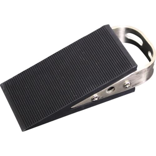 2pcs/set Stainless Steel Door Stopper Windproof Rubber Block the Wear-Resistant Non-Slip Door Stopper