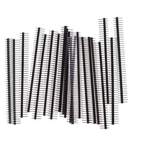 20pcs 1x40 Row 2.54 Breakable 40 Pins Connector Strip Board Module Electronic Part Elektronik Single Male Pin Header For Arduin