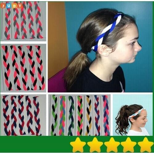 2016 Customized Womens Yoga Braided Mini Sport Headband