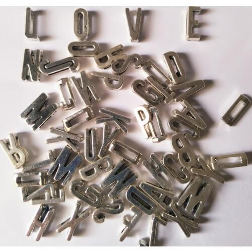 30X/lot Vintage Silver Initial Charms 26 Alphabet Charms For Bracelets Alphabet Word Letter Charms Fit Pendant Jewelry Making