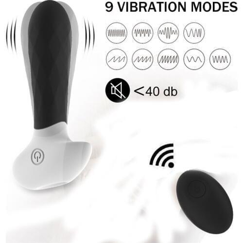 9 Mode Vibration Lasting Products Anal Plug Butt-Plug G-Spot Massage Vibrator Vaginal Clitoris Stimulation Sex Adult Toy for Man