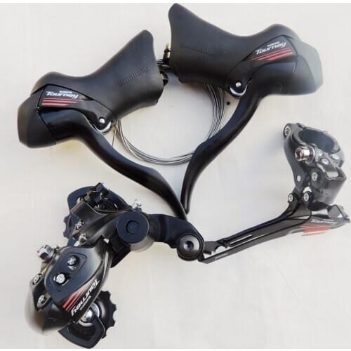 A070 groupset 2*7s 14s shift brake lever + rear derailleur + front derailleur road bike