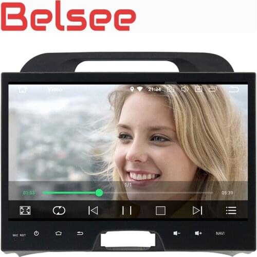 Belsee for Kia Sportage 2 Din Android 8 car radio stereo head unit Octa Core 4GB Ram GPS Navigation WiFi Bluetooth IPS Screen