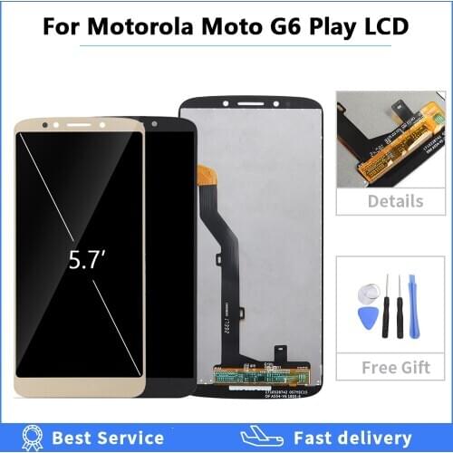 For Motorola Moto G6 Play LCD XT1922-5 Display frame Touch Screen digitizer assembly XT1922 XT1922-3 XT1922-4 for Moto G6 Play