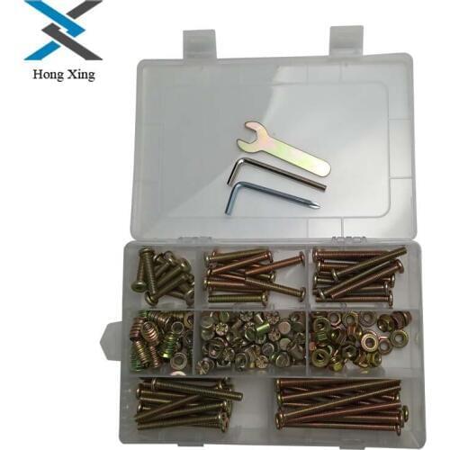 Furniture screws and Nuts M6 Flange Nuts Cross Dowel Slotted Furniture Nut Wood Insert Nut kit set