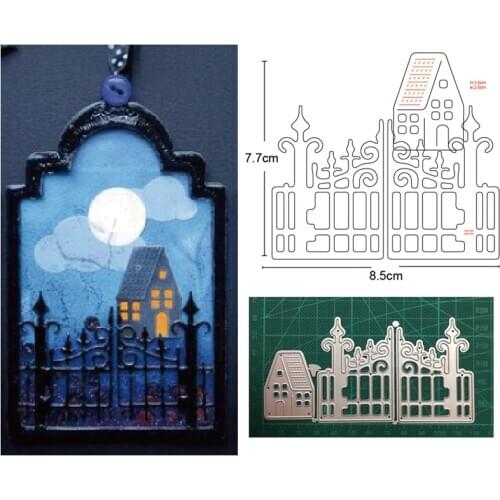 Woman Makeup Castle Fence Cake Metal Cutting Dies Stencils dies Scrapbooking dies Embossing Die Cut Paper Card Making Craft dies
