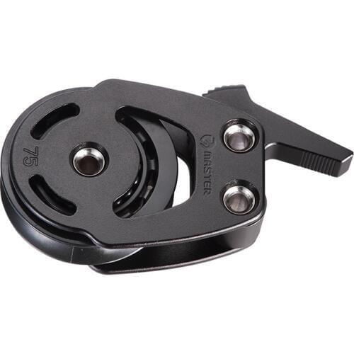 Marine Boat Yacht Sailboat Dinghy 75mm 2 15/16 Inch Aluminum Foot Jammer Block Small Boat Block Master ALC-7515F