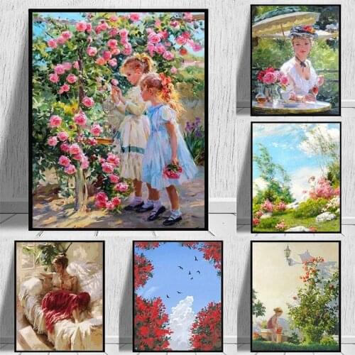 GATYZTORY 60x75cm Frameless Painting By Numbers Figure On Canvas Pictures By Numbers Home Decoration DIY Minimalism Style