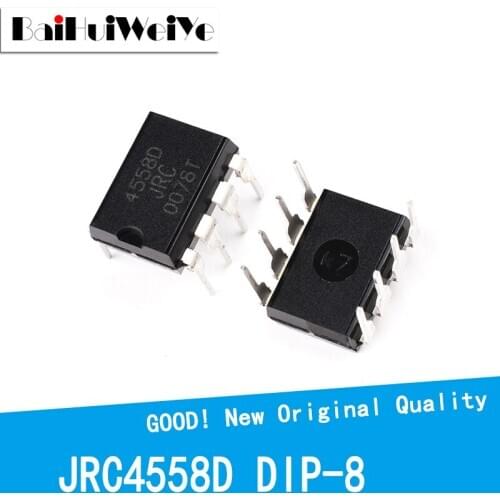 20PCS/LOT 4558D DIP8 RC4558P JRC4558D DIP RC4558 4558 JRC4558 DIP-8 New Original Good Quality Chipset