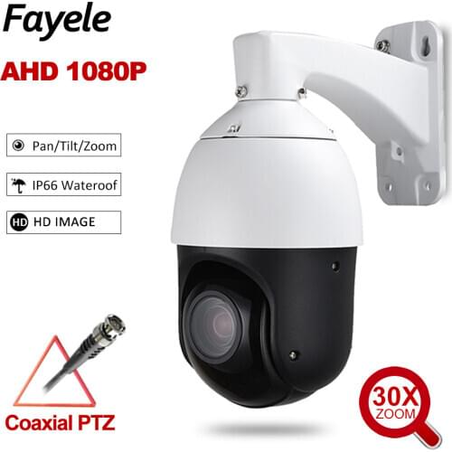 CCTV Security Outdoor 4" MINI 2MP PTZ Camera 4IN1 CVI TVI CVBS AHD 1080P Speed Dome Camera 36X ZOOM IR 100M Coaxial PTZ Control