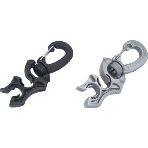 Underwater Diving Regulator Hose Plastic Double Hose Holder Retainer With Rotatable Snap Clip Buckle Hookhot