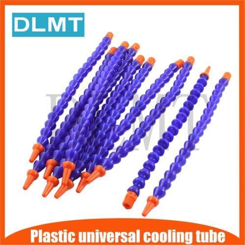 10PCS 1/4 30cm 300mm Plastic Flexible Adjustable Water Oil Coolant Pipe Hose Round Nozzle Plug Tube Condenser Universal Lathe