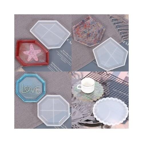 Heart Pot Base Tea Coaster Silicone Mold Candle Mold Plaster Mold for DIY Crafts Car Decoration Accessories Home Ornaments