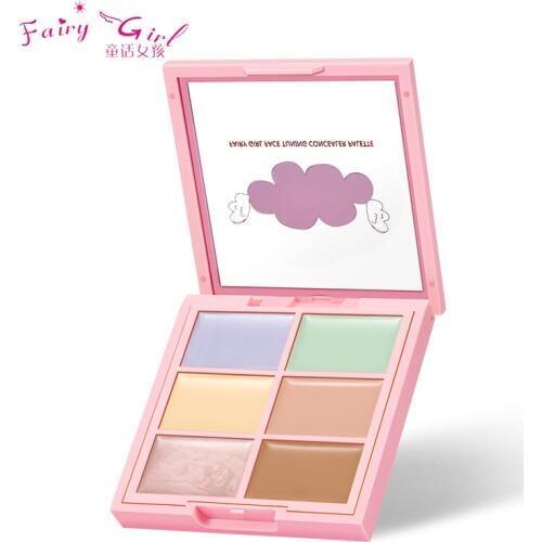 Fairy Girl Professional Concealer Palettes 6 Colors makeup Foundation Facial Face Cream Cosmetic contour palette concealer
