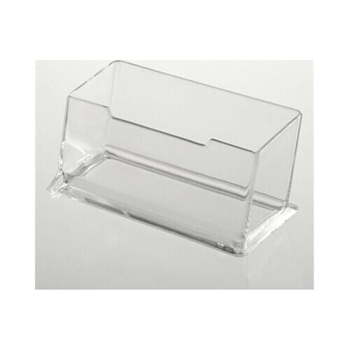 Clear Acrylic Plastic Desktop Business Card Holders Display Stands
