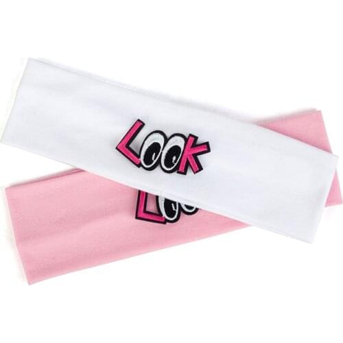 Cartoon Letter Eyes Kids Headbands Baby Headband Child Candy Color Band Hair Accessories Boys Girl Soft Cotton Elastic Headwear