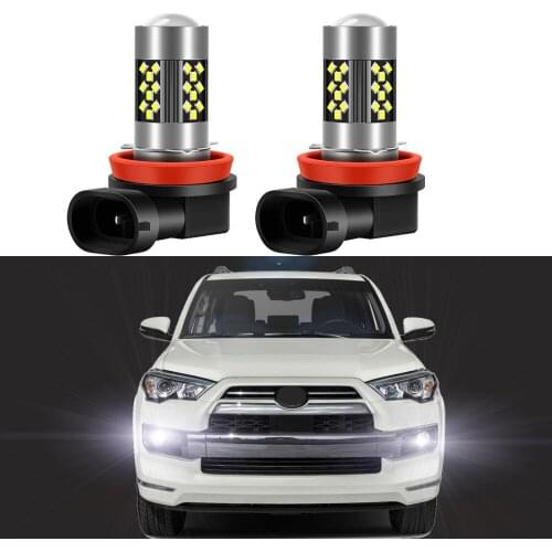 2Pcs LED Fog Lamp Bulbs For Toyota 4Runner 2006-2015 2016 2017 2018 2019 White Front Fog Light Bulb Canbus