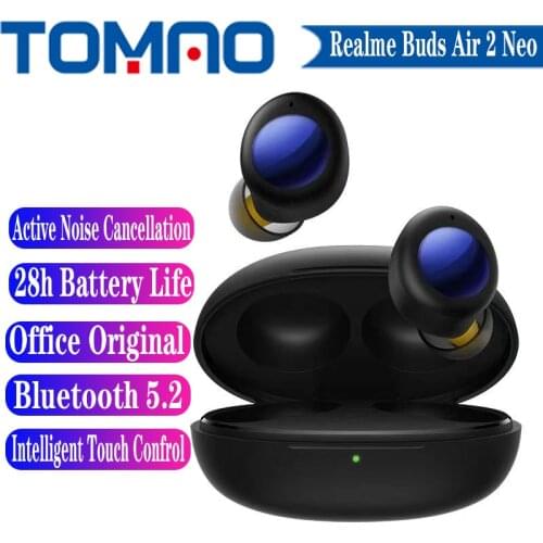 Original Official New Realme Buds Air 2 Neo TWS True Wireless Bluetooth Earphone Touch Control Active Noise Cancellation IPX5