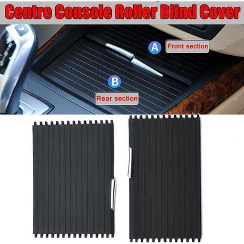1 Set For BMW X5 X6 E70 E71 2007-2014 Front/Rear Roller Blind 51166954943 Center Console Cover 6954943 Car Water Cup Rack Roller