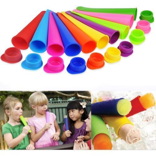 1 Pc Silicone Ice Cream Popsicle Mold / Ice Pop Molds Ice Cube Tray With Lids