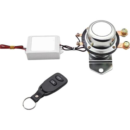 12V Car Wireless Remote Control Battery Disconnect Switch Auto Bus Yacht Battery Isolator Disconnect Relay