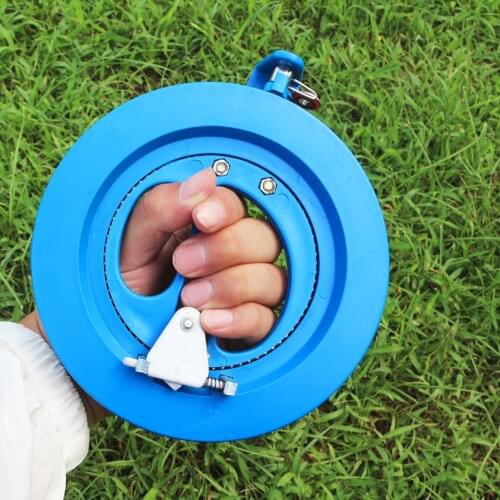16cm Professional Plastic Round Handle Kite Line Winder Winding Reel Grip Wheel with 150m Flying Line String Kite Flying Tools