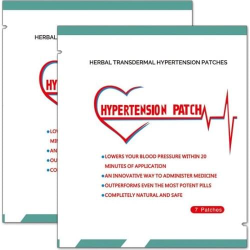 2box=4bags(28pcs)Hypertension Patch Herbal Medical Plaster Reduce Control High Blood Pressure For Blood Vessel Plaster