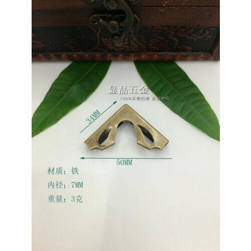 34mm Antique Brass Metal Book Scrapbooking Notebook Albums Menus Folders Corner Protectors Bronze Tone