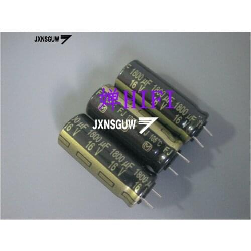 20PCS Matsushita FJ 16V1800UF 10X25MM Audio Aluminum Electrolytic Capacitor 1800UF/16V 105 degrees 1800uF 16V
